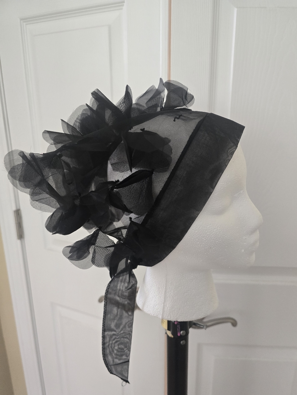 VTG Floral Organza Head Scarf